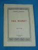 Paul Bourget Monographie dune pense Pierre Frieden 1924 Luxemb
