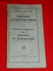 Organisation des Primrunterrichtes 1912 Luxembourg Gesetz
