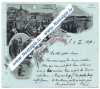 Gruss aus Luxemburg 1898 Heil. Geistkaserne Eingang Bahnhof Wilh