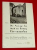 Die Anfnge der Stadt Festung Grevenmacher 1252 1952 Ad. Berens