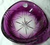 Val Saint Lambert 1970 bowl crystal violet Bol schale
