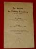 Die Archive der Festung Luxemburg 1934 J.P. Koltz 1 Wien Berlin