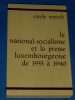 Le national socialisme presse luxembourgeoise 1933 C. Mersch 197